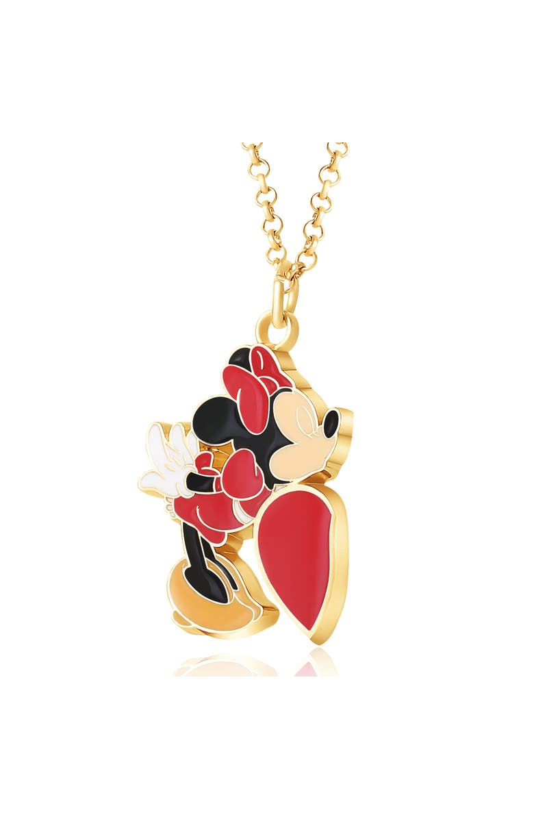 Disney Minnie & Mickey Mouse Couples Necklace for Him and Her, 16"+3", Alternate, color, Multi