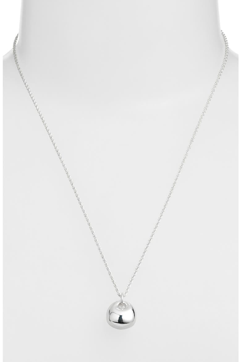 Demi Fine Sculpted Pendant Necklace, Alternate, color, STERLING SILVER PLATED