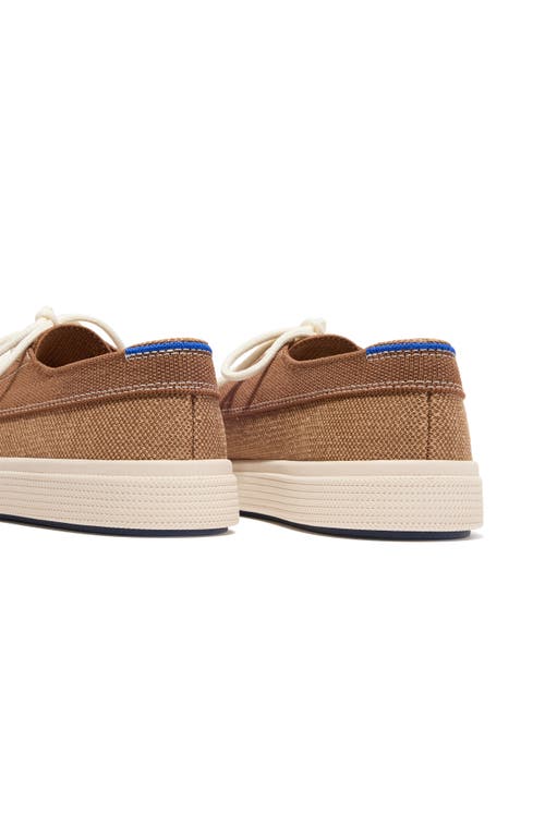 Rothys Rothy's The Ravello Boat Shoe In Nautical Brown
