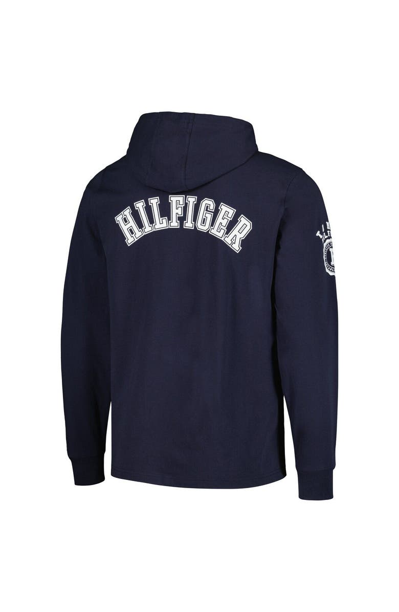 Tommy Hilfiger Men's Tommy Hilfiger  Navy Chicago Bears Morgan Long Sleeve Hoodie T-Shirt, Alternate, color, Navy