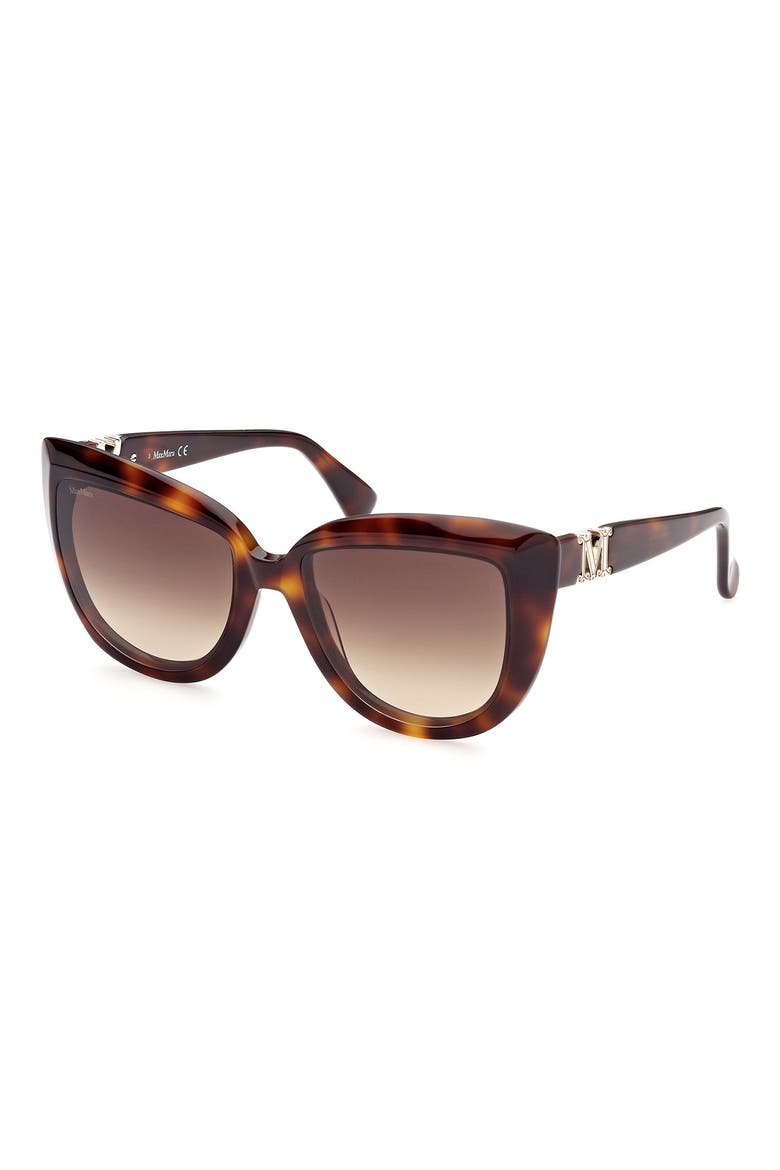56mm Gradient Cat Eye Sunglasses, Alternate, color, DHAV/ BRNG