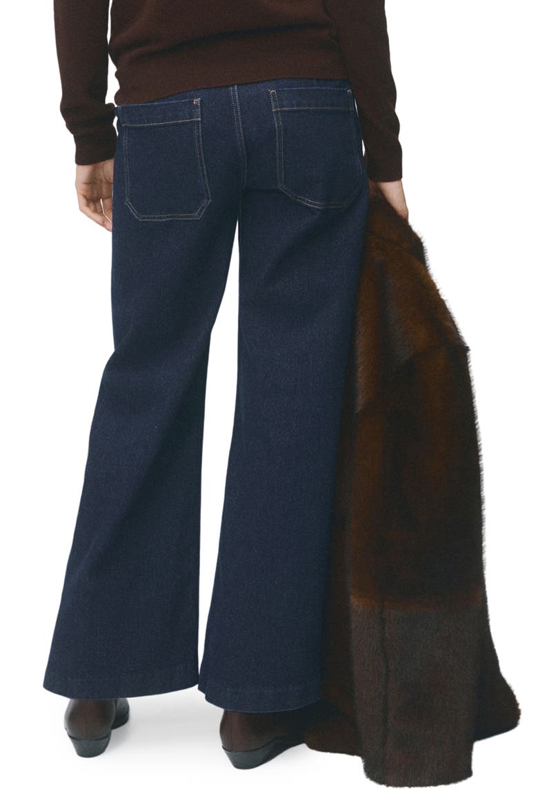 Over the Bump Wide Leg Maternity Jeans, Alternate, color, OPEN BLUE
