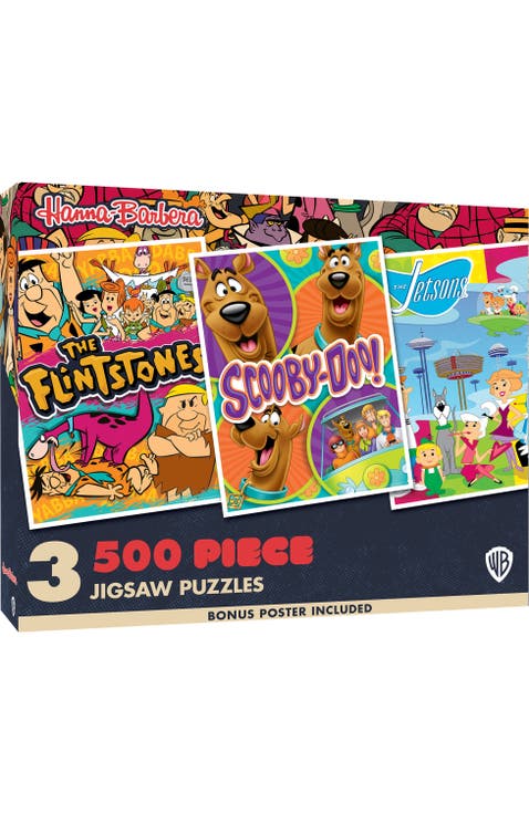 Hanna-Barbera 500 Piece Puzzles 3-Pack