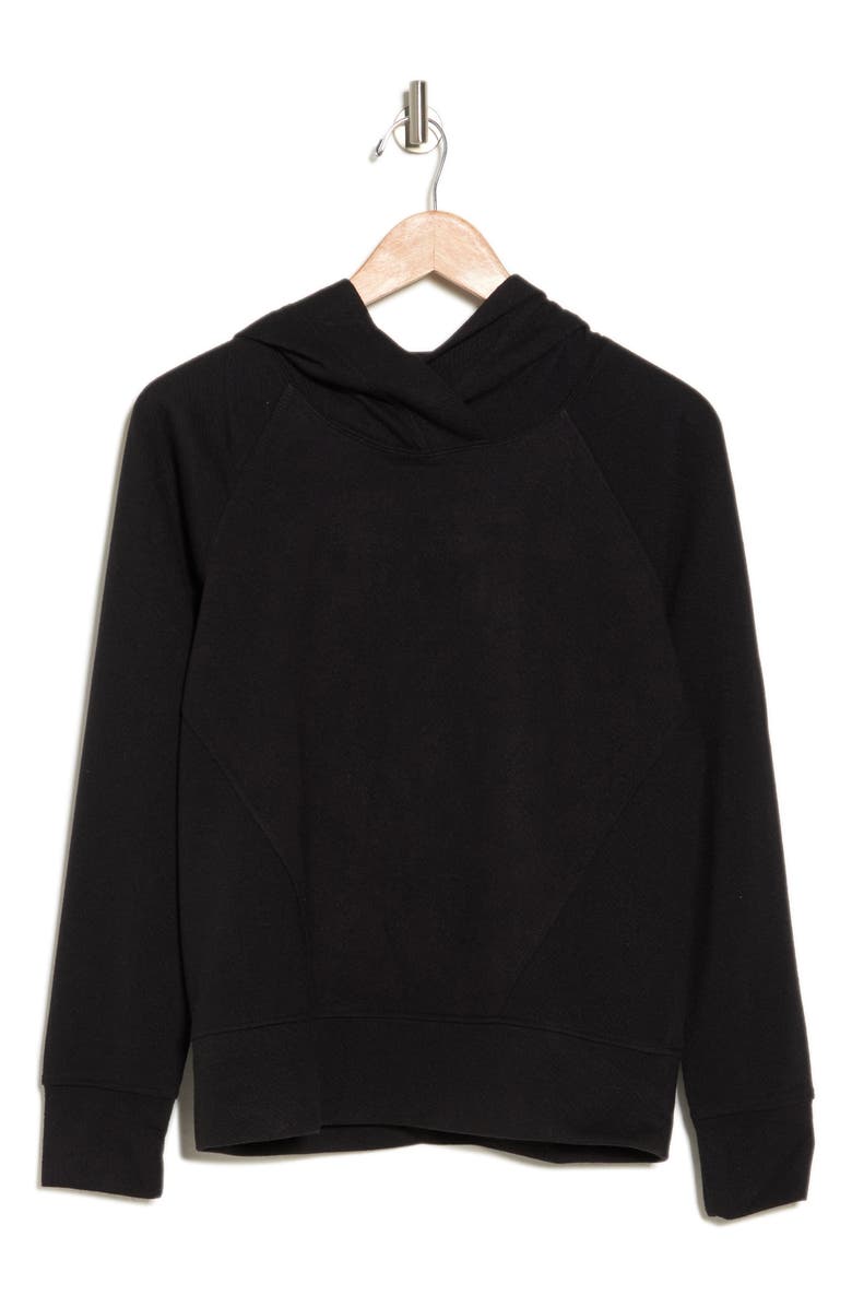 90 DEGREE BY REFLEX Oversize Jacquard Pullover Hoodie, Alternate, color, 