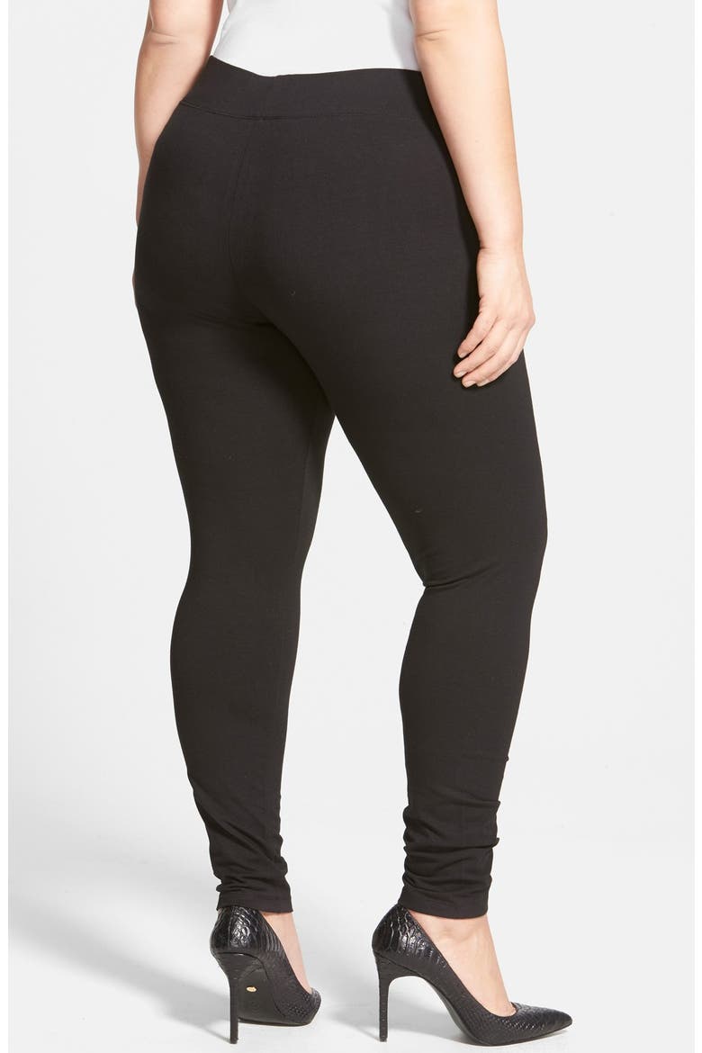 Ultra Wide Waistband Leggings, Alternate, color, BLACK