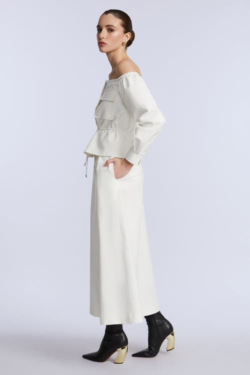Bcbg Pleated Front Crop Pant In Yellow