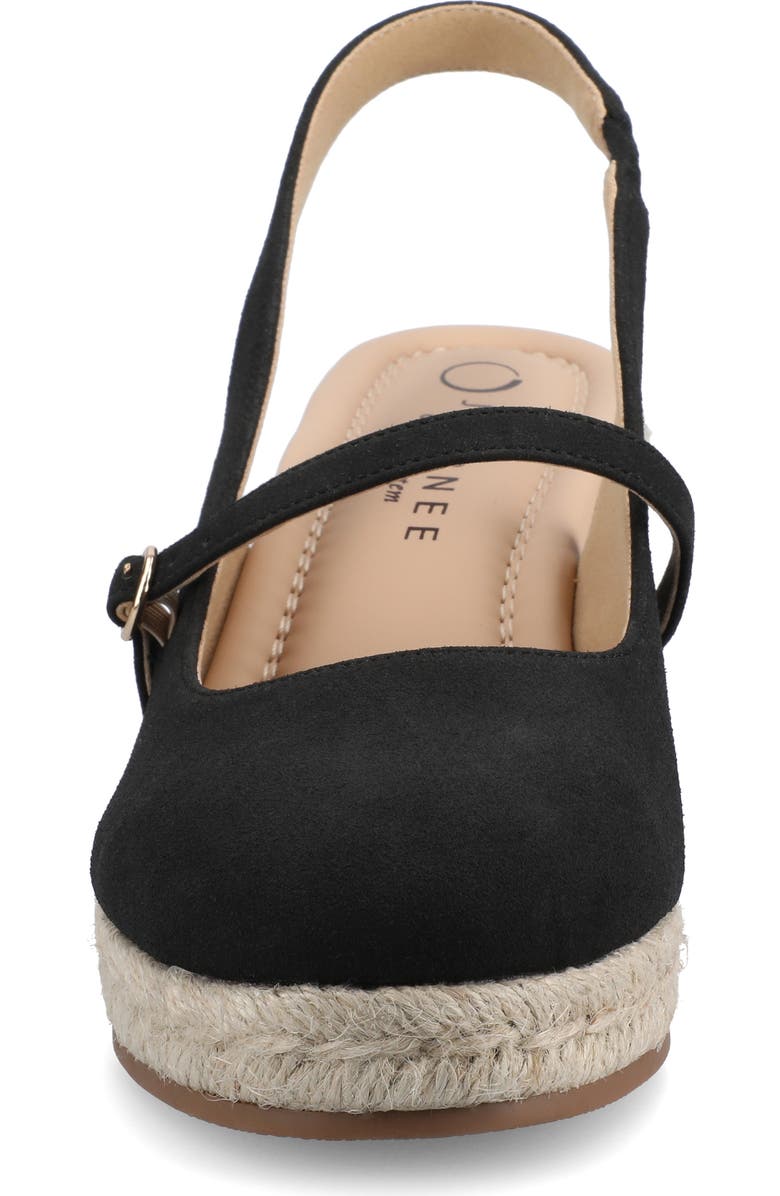 Journee Collection Asmyna Wedge Espadrille Pump, Alternate, color, Black