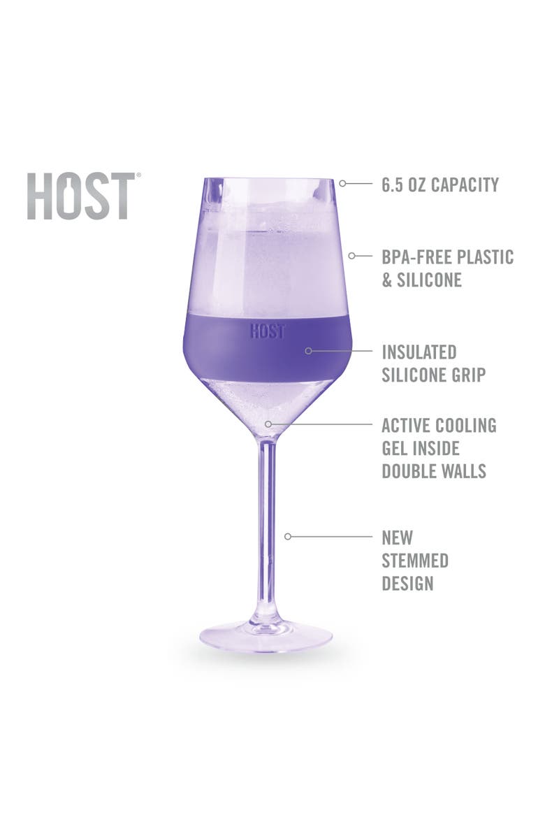 HOST Stemmed Wine FREEZE Cooling Cup Set of 4, Alternate, color, Tinted