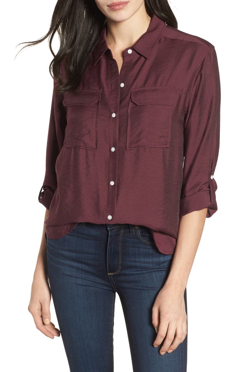 Two by Vince Camuto Utility Shirt, Main, color, 