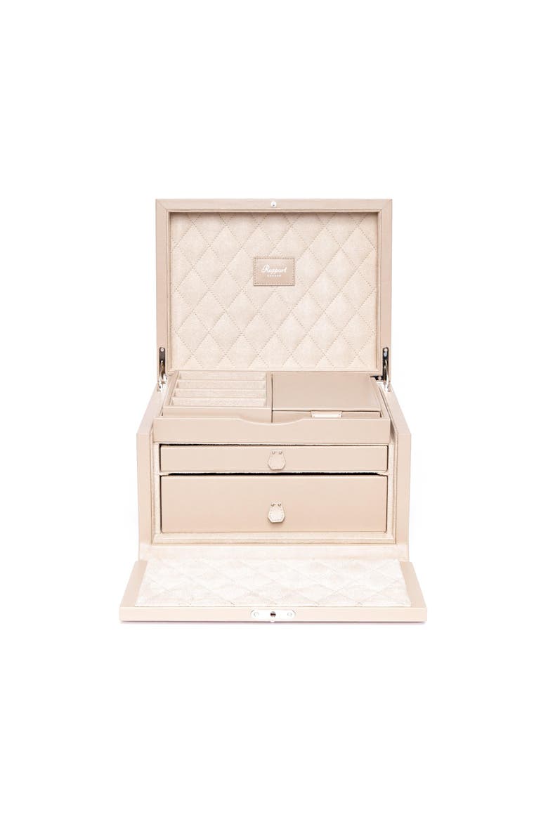 Charlotte Jewelry Box, Main, color, Beige