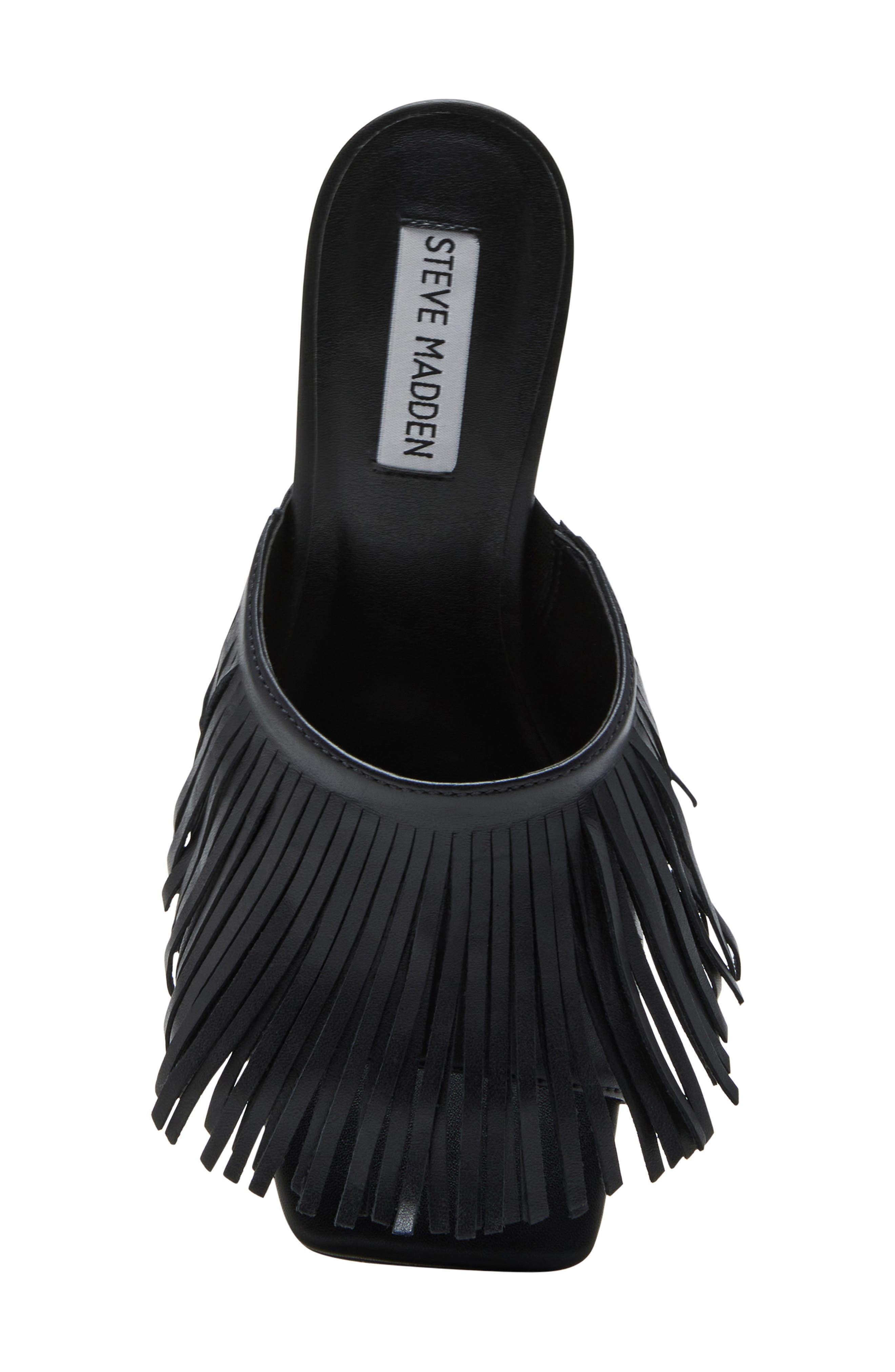 Steve Madden Morina Slide Sandal, Alternate, color, Black Leat