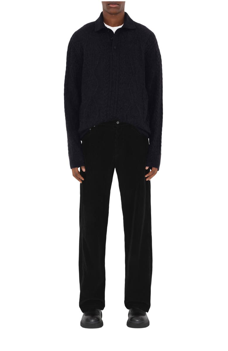 Burberry Aran Wool Blend Polo Shirt, Main, color,