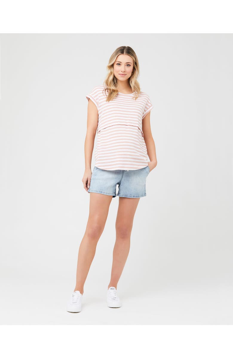 Ripe Maternity Bailey Denim Short, Alternate, color, Light Blue