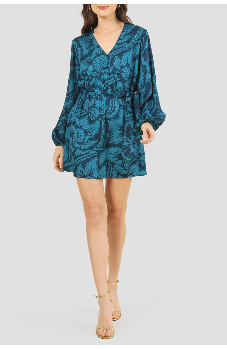 Omika Samira Wrap Dress Mini, Main, color, 