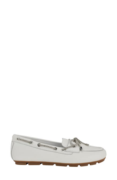 Guess Lavonta Boat Shoe In White