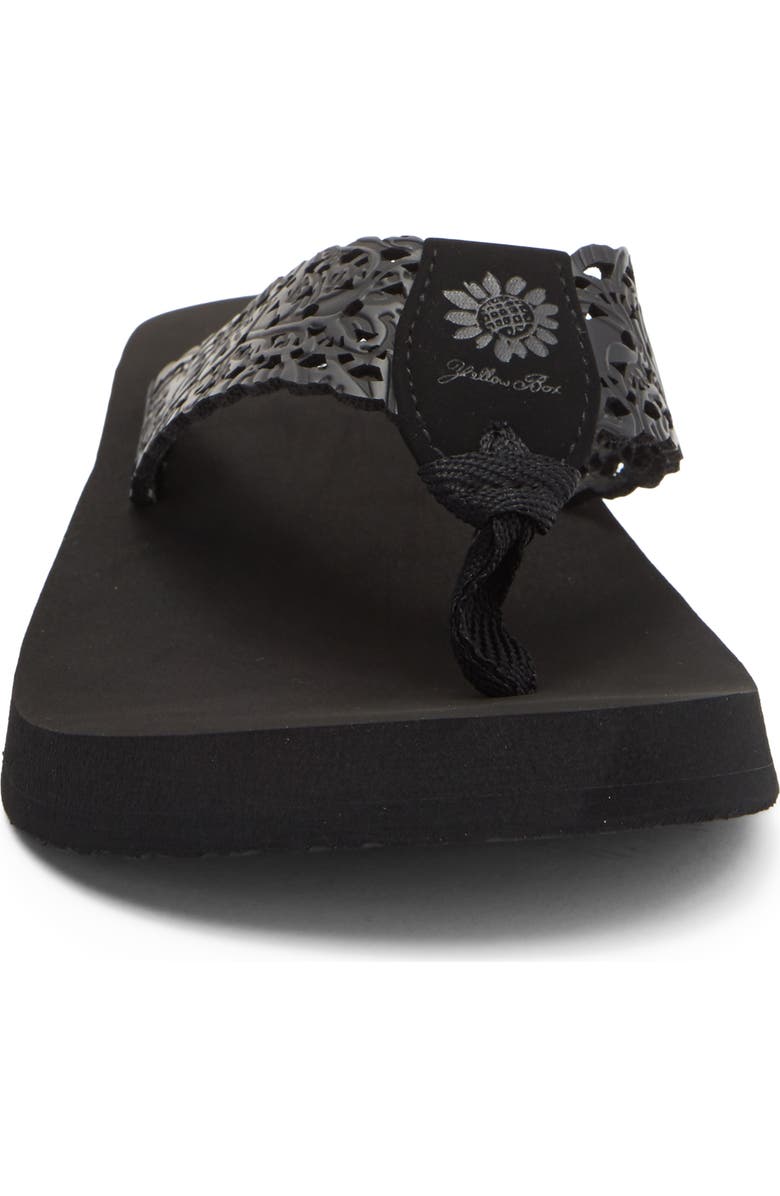 Yellow Box Premium Wally Flip Flop Sandal, Alternate, color, Black