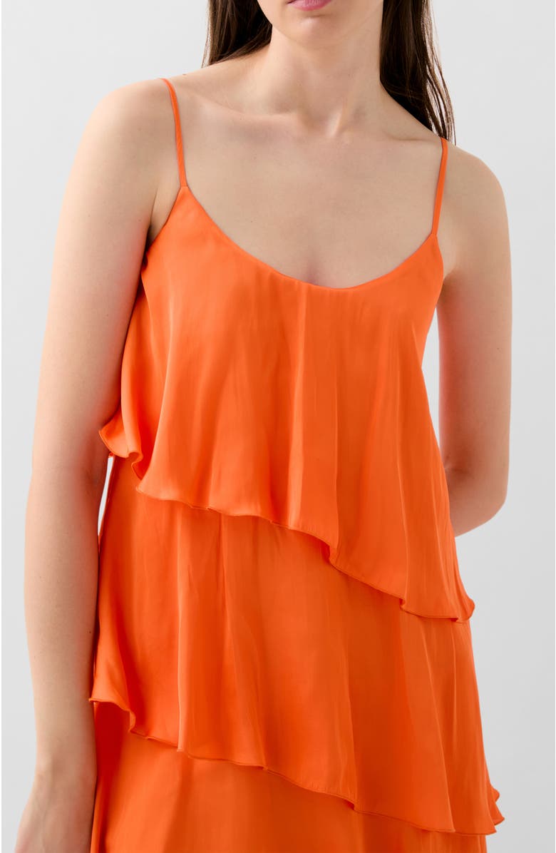Scalpers Slip Ruffle Dress, Alternate, color, Orange