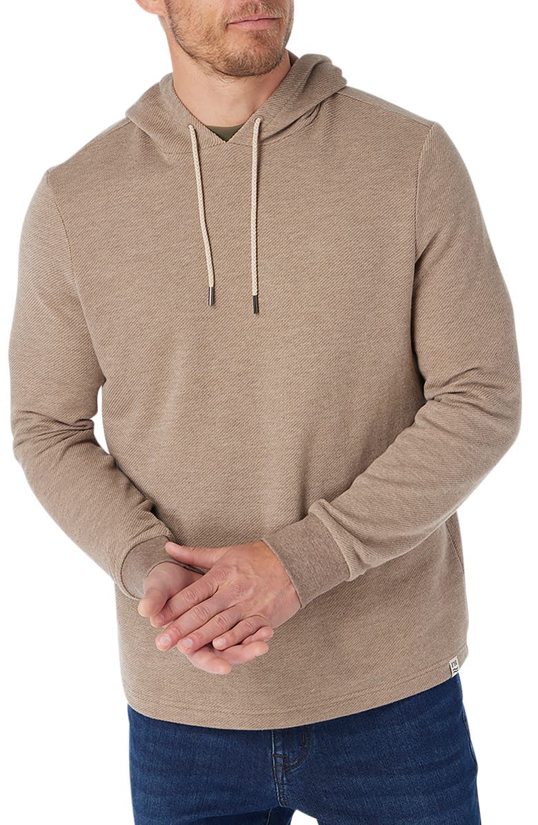 Fair Harbor Tailwind Textured Hoodie, Main, color, Oak