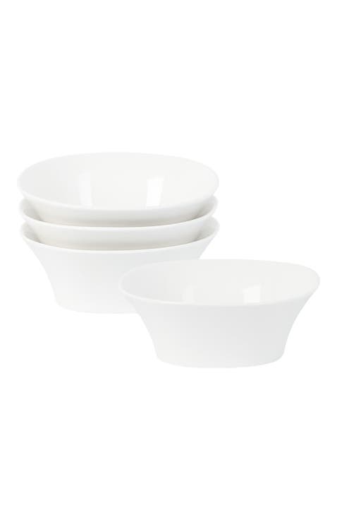 Quadro Porcelain 4-Piece Bowl Set