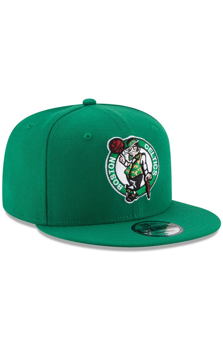 New Era Men's New Era Kelly Green Boston Celtics Official Team Color 9FIFTY Snapback Hat, Alternate, color, Kelly Green