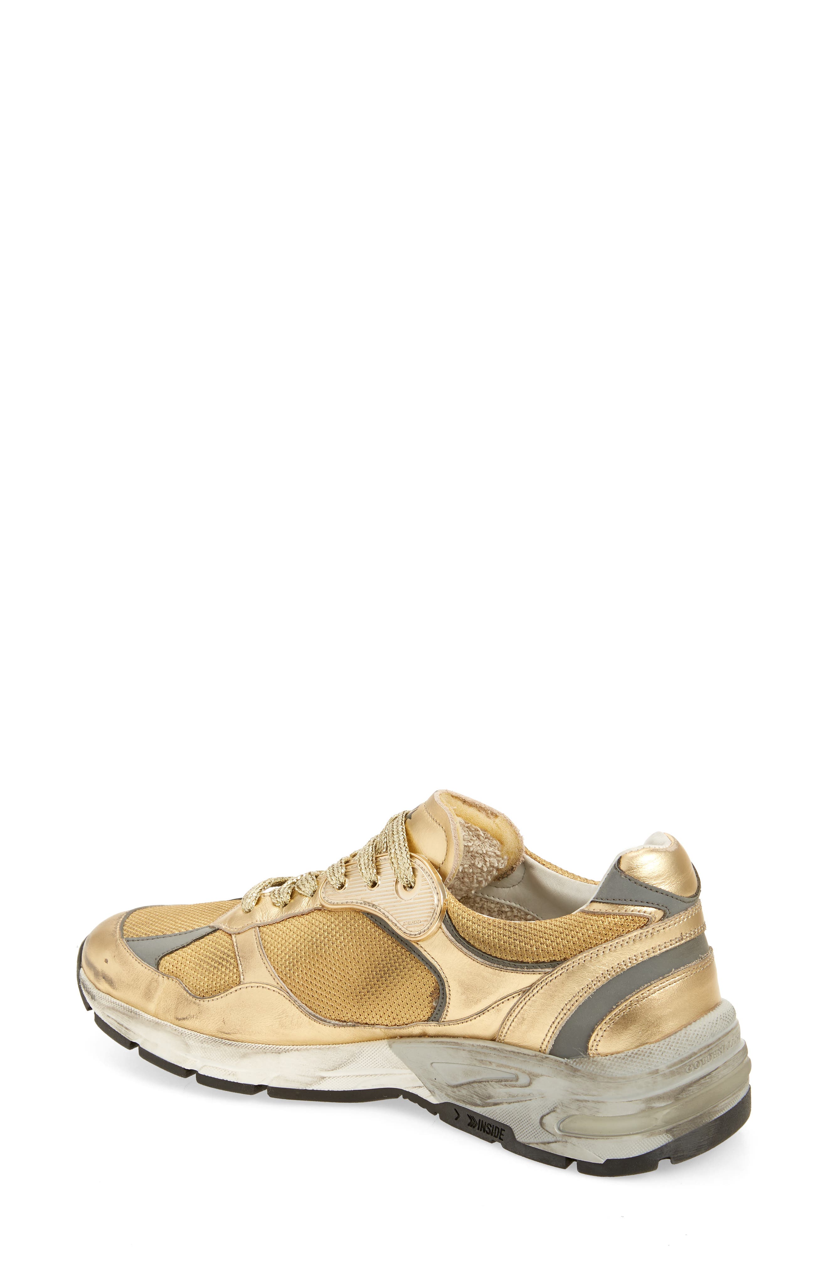 Golden Goose Deluxe Dad-Star Gold Low Top Sneaker, Alternate, color, Gold