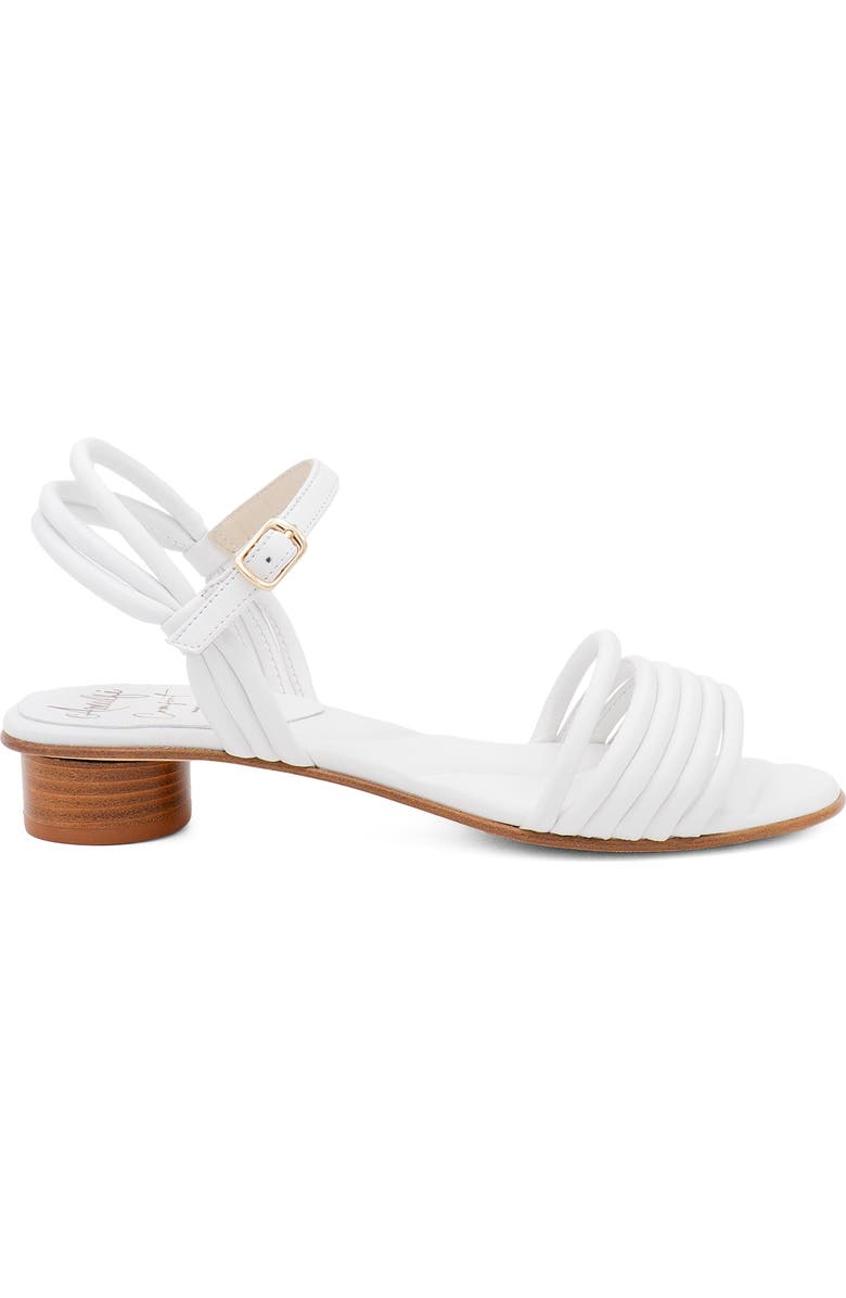 Amalfi by Rangoni Barocco Ankle Strap Sandal, Alternate, color, White Parmasoft