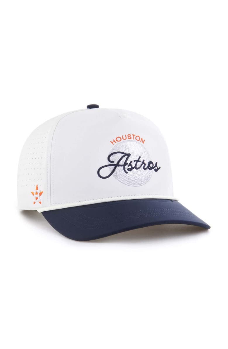 '47 Men's '47 White/Navy Houston Astros Gimmie Golf Hitch Rope Adjustable Hat, Main, color, White