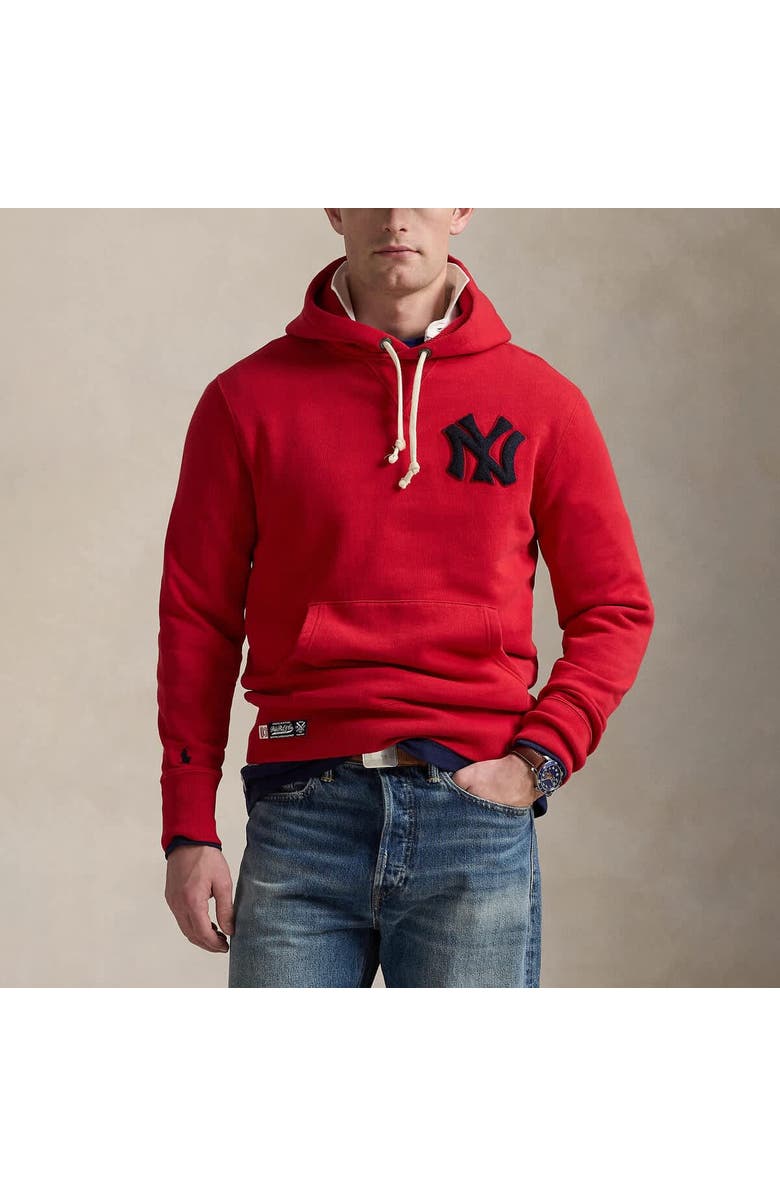 Polo Ralph Lauren Red Yankees  Fleece Hoodie, Alternate, color, 