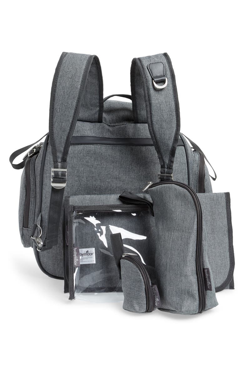 Glober Water Resistant Diaper Backpack, Alternate, color, SMOKEY