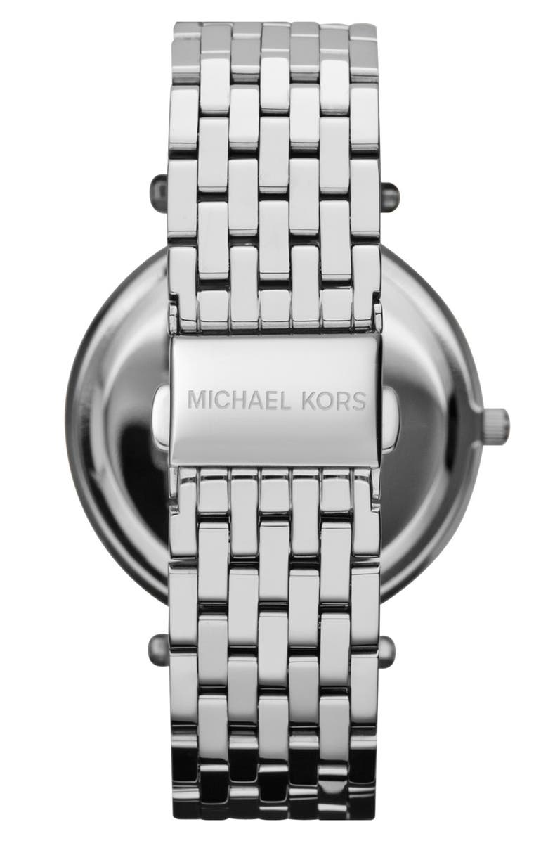 Michael Kors 'Darci' Round Bracelet Watch, 39mm, Alternate, color, Silver