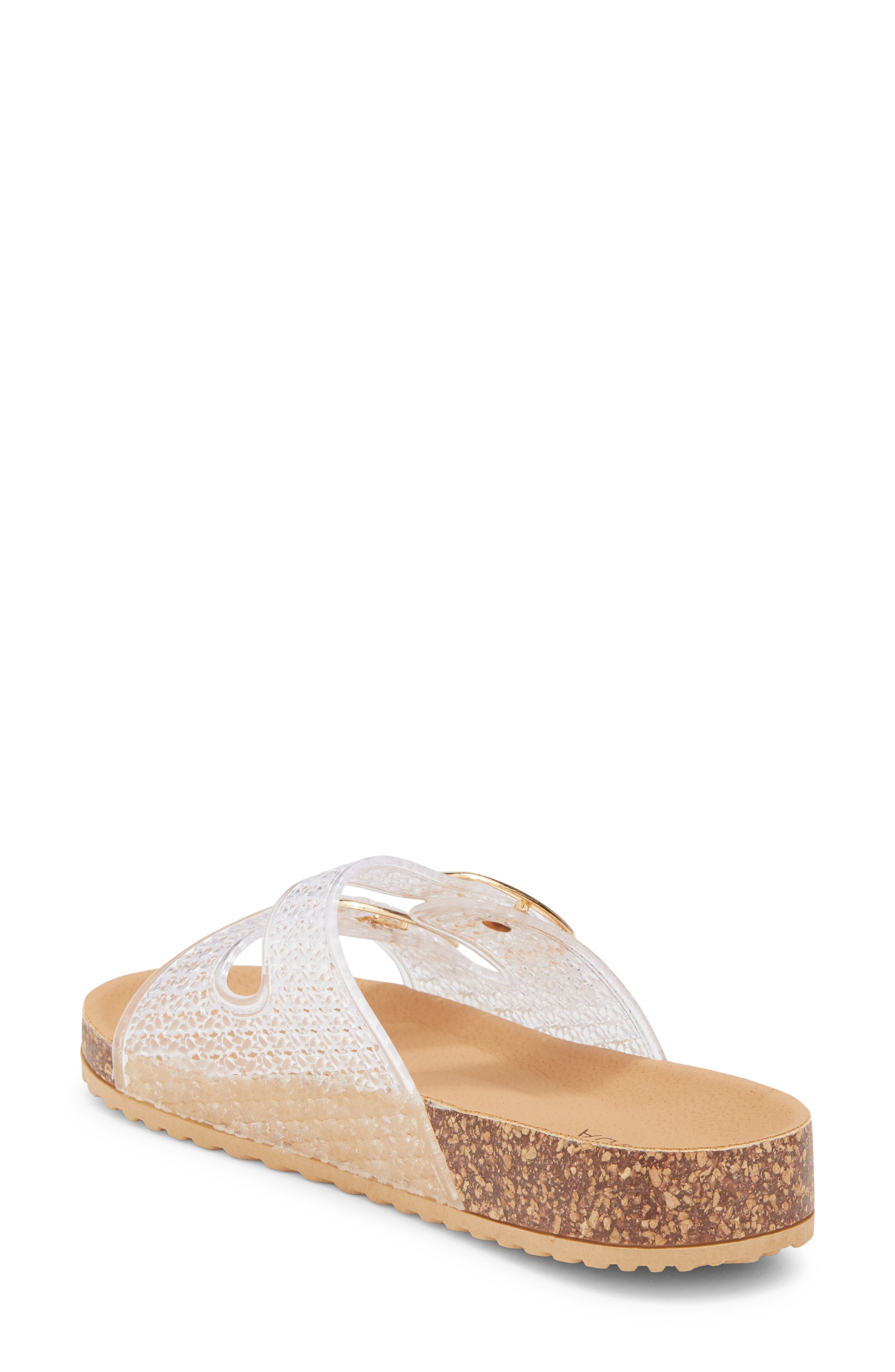 Seattle Clear Double Strap Slide Sandal, Alternate, color, CLEAR PVC