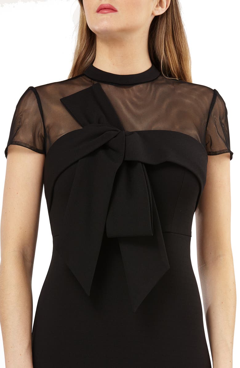 JS Collections Bow Detail Midi Dress, Alternate, color,