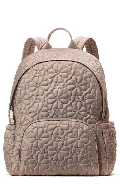 Kate Spade New York Large Tilly Quilted Backpack In Gray