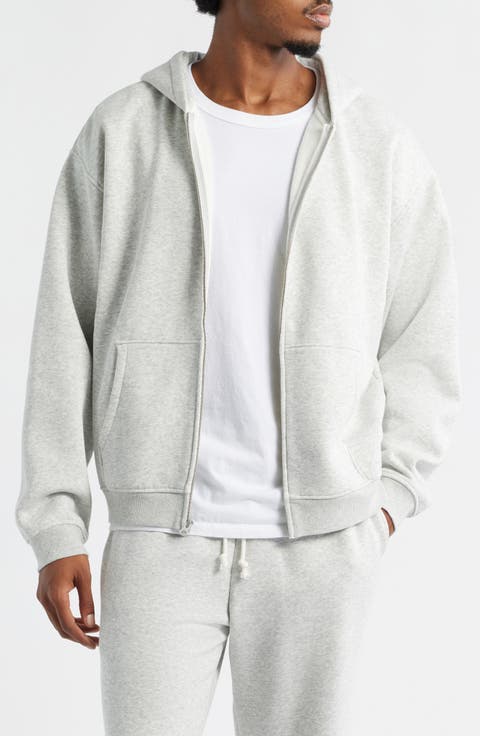 Relaxed Zip-Up Lounge Hoodie (Regular & Big)
