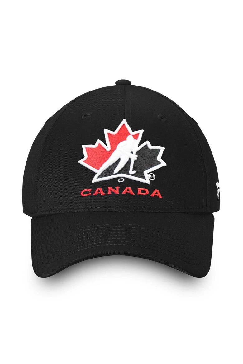 Men's Fanatics Branded Black Hockey Canada Core Adjustable Hat, Alternate, color, Black