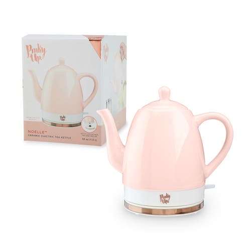 Pinky Up (accessories) Noelle Ceramic Electric Tea Kettle In Pink