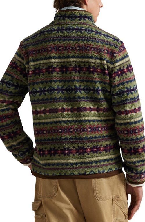 Polo Ralph Lauren Fair Isle-inspired Fleece Pullover In Multi