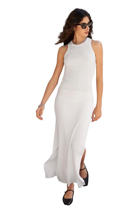 Mia Featherlight Ribbed Midi Skirt