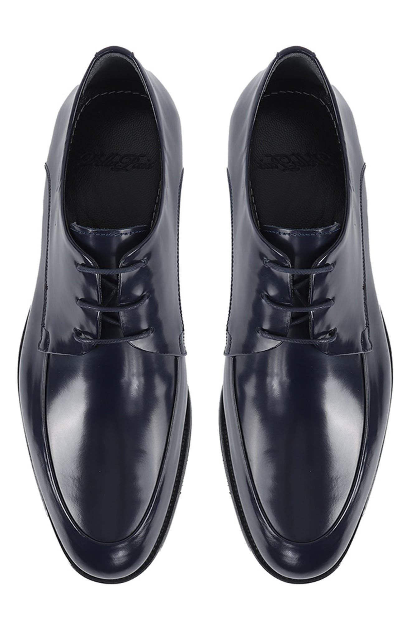 VELLAPAIS Caronari Plain Toe Derby, Alternate, color, Navy Blue