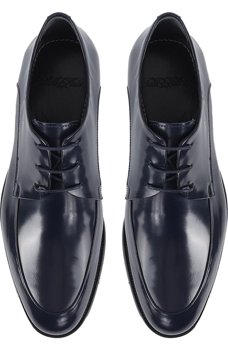 VELLAPAIS Caronari Plain Toe Derby, Alternate, color, Navy Blue