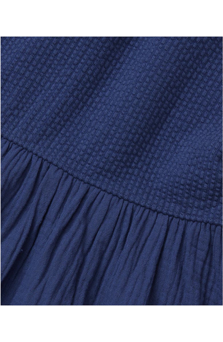 Lands' End Girls Long Sleeve Ribbed Dress, Alternate, color, Gray Blue