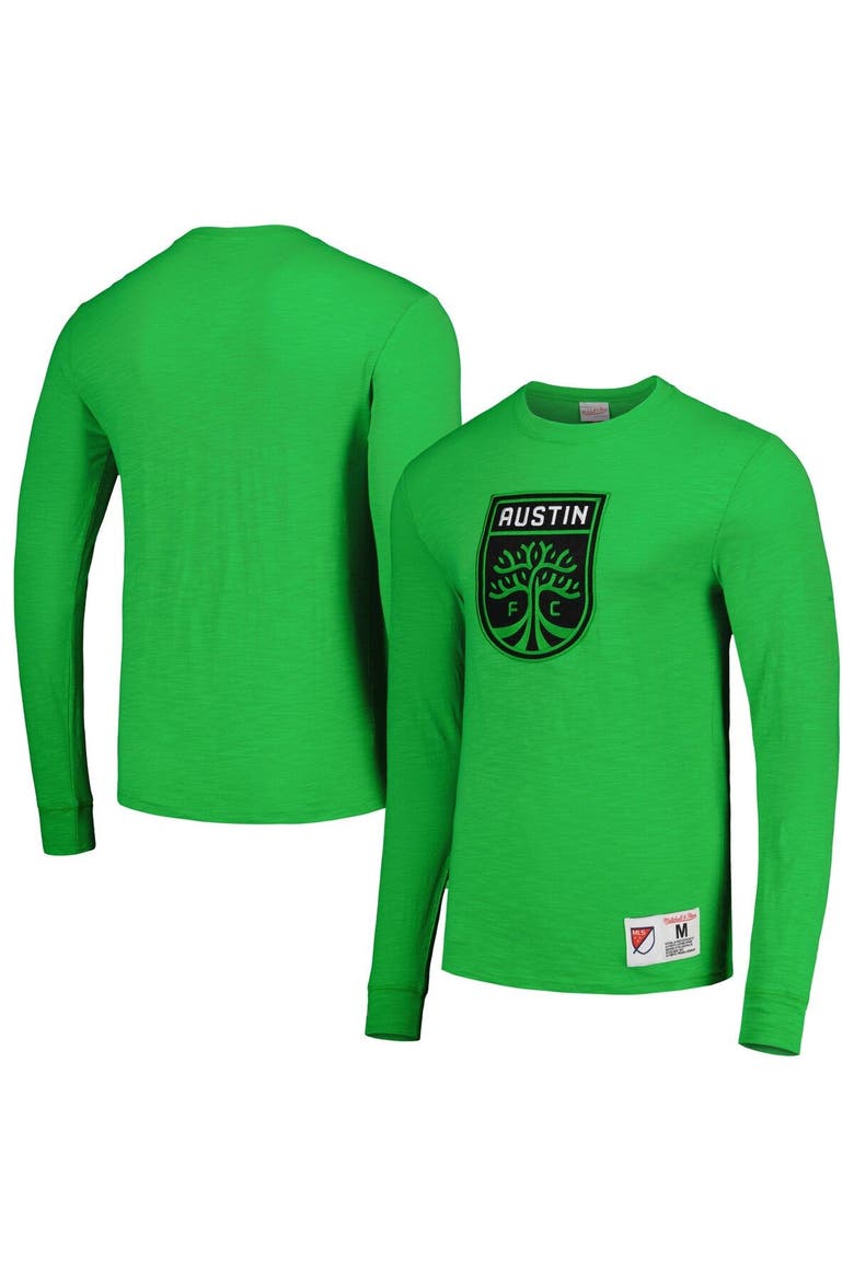 Men's Mitchell & Ness Green Austin FC Legendary Long Sleeve T-Shirt, Main, color, Green