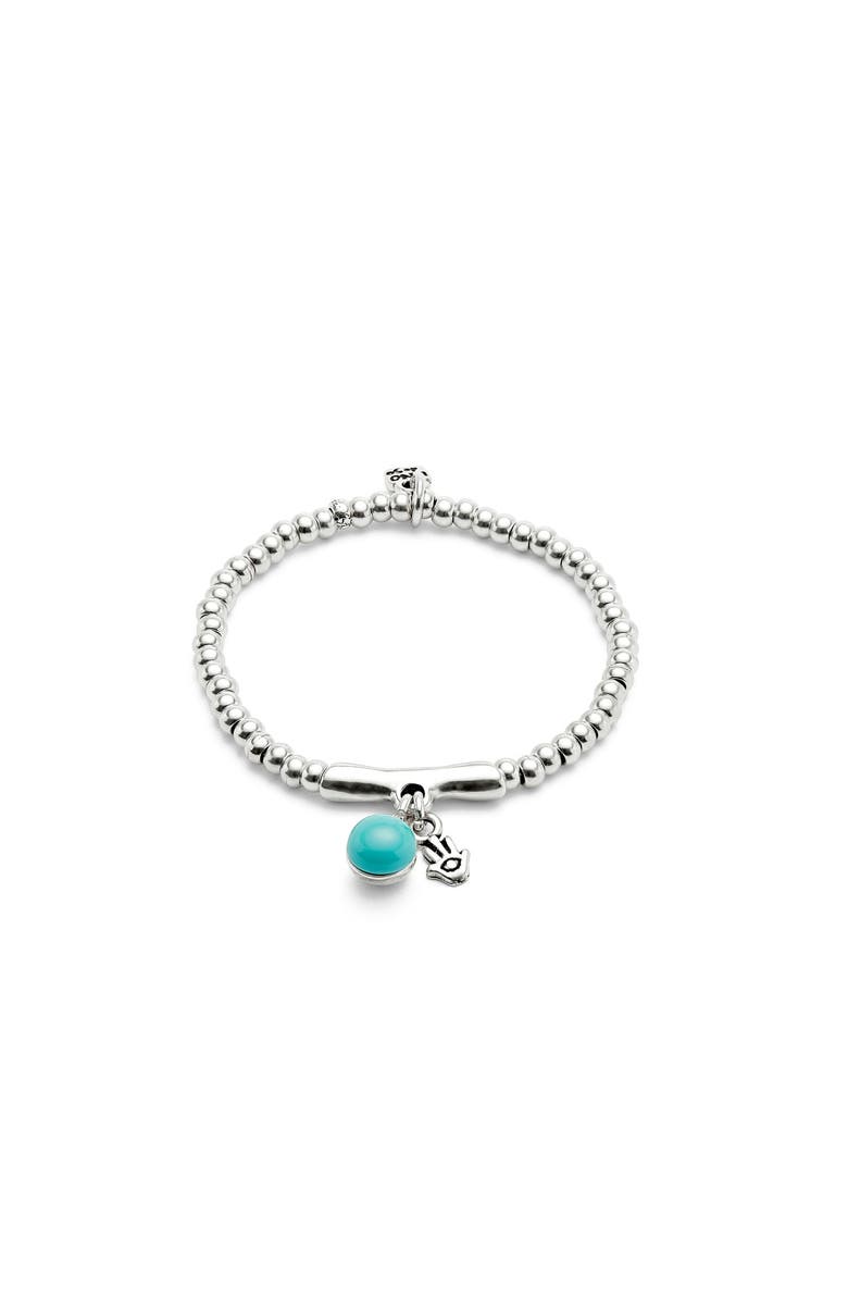 UNODE50 Turquoise Murano Core Bracelet, Main, color,