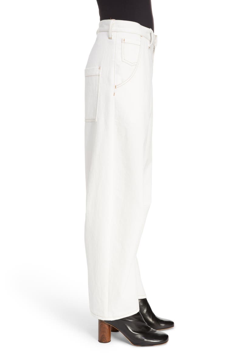 Wide Leg Pants, Alternate, color, WHITE