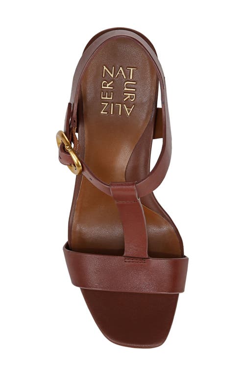 Naturalizer Jordis T-strap Sandal In Cappuccino Brown