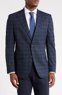 Tommy Hilfiger Plaid Two Button Notch Lapel Sport Coat
