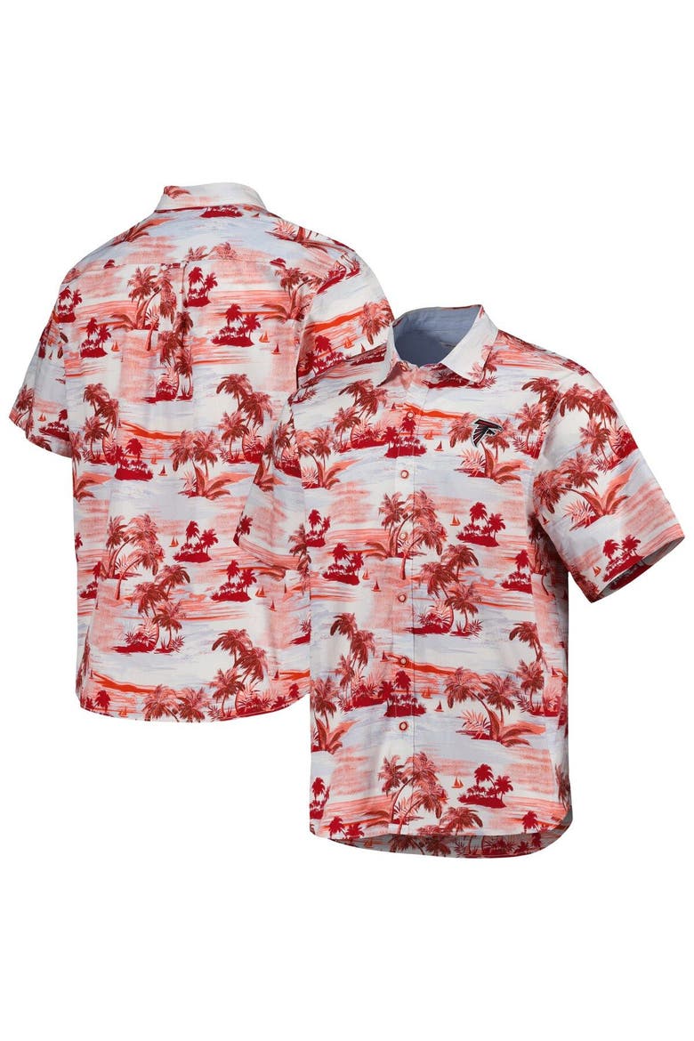Men's Tommy Bahama Red Atlanta Falcons Sport Tropical Horizons Button-Up Shirt, Alternate, color, Red