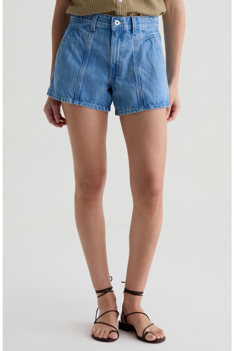 Rinna Seamed Denim Shorts, Main, color, PUERTO NUEVO