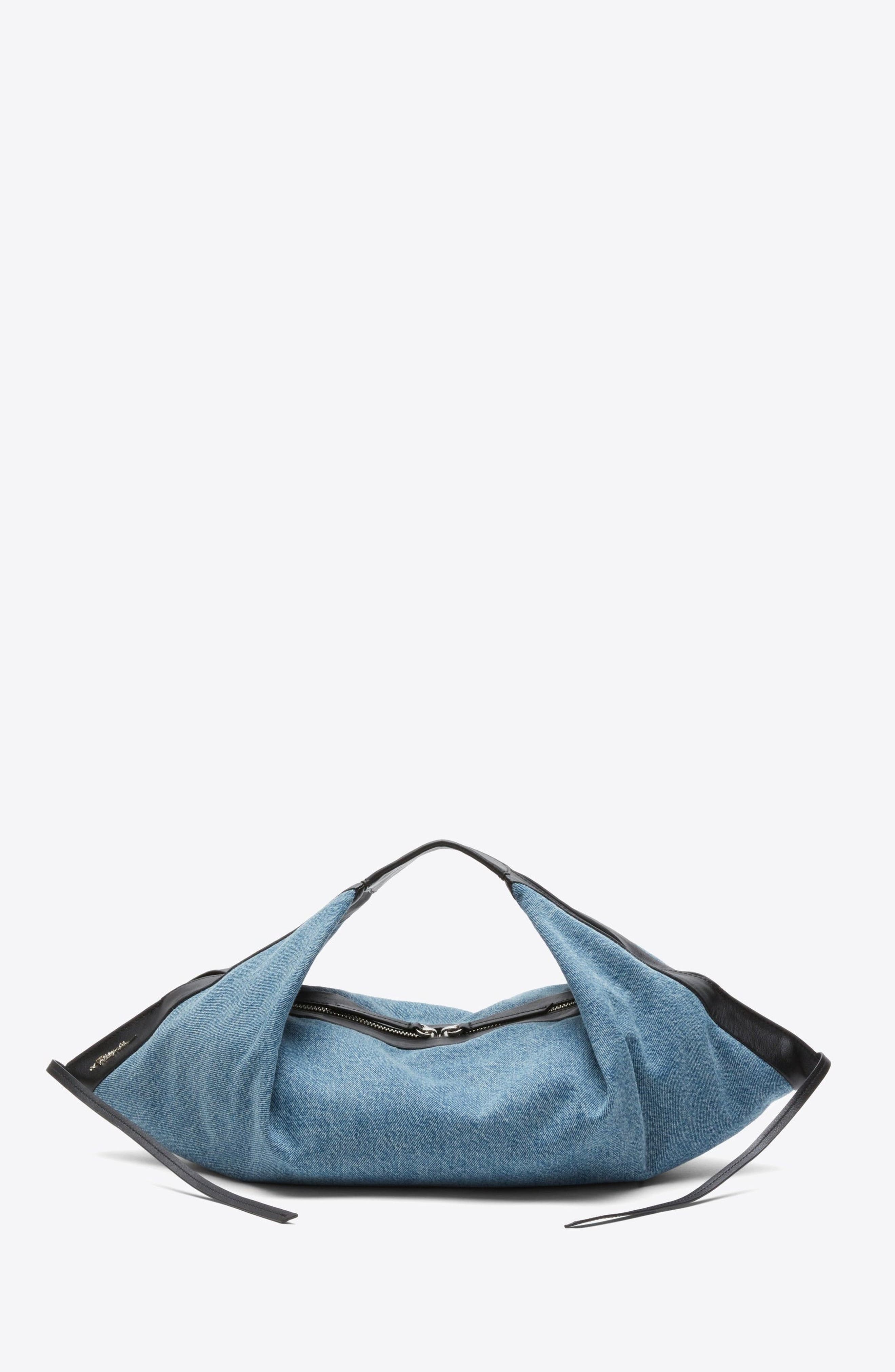 3.1 Phillip Lim Denim Luna Bag, Main, color, Medium Indigo