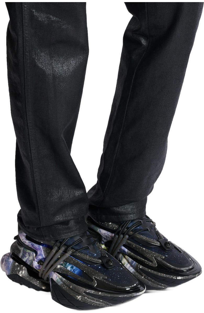 Balmain Unicorn Low Trainers With Earth And Stars Print, Alternate, color,